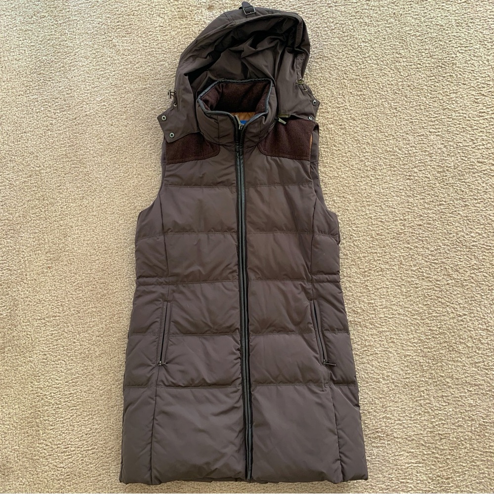 Keith London puffer vest, duck feathers